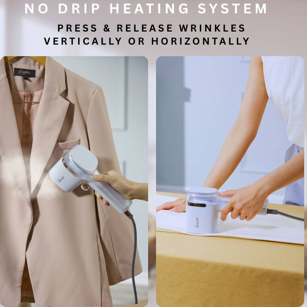 NO DRIP HEATING SYSTEM  
PRESS & RELEASE WRINKLES VERTICALLY OR HORIZONTALLY