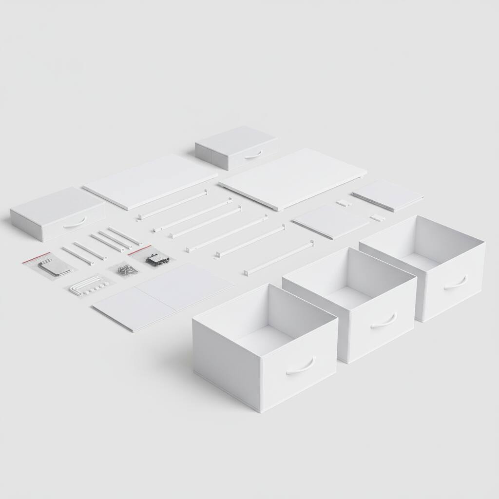 Back. AOITUN - Dresser for Bedroom with 5 Storage Drawers - Ideal Temporary Clothes Dresser & TV Stand - White.