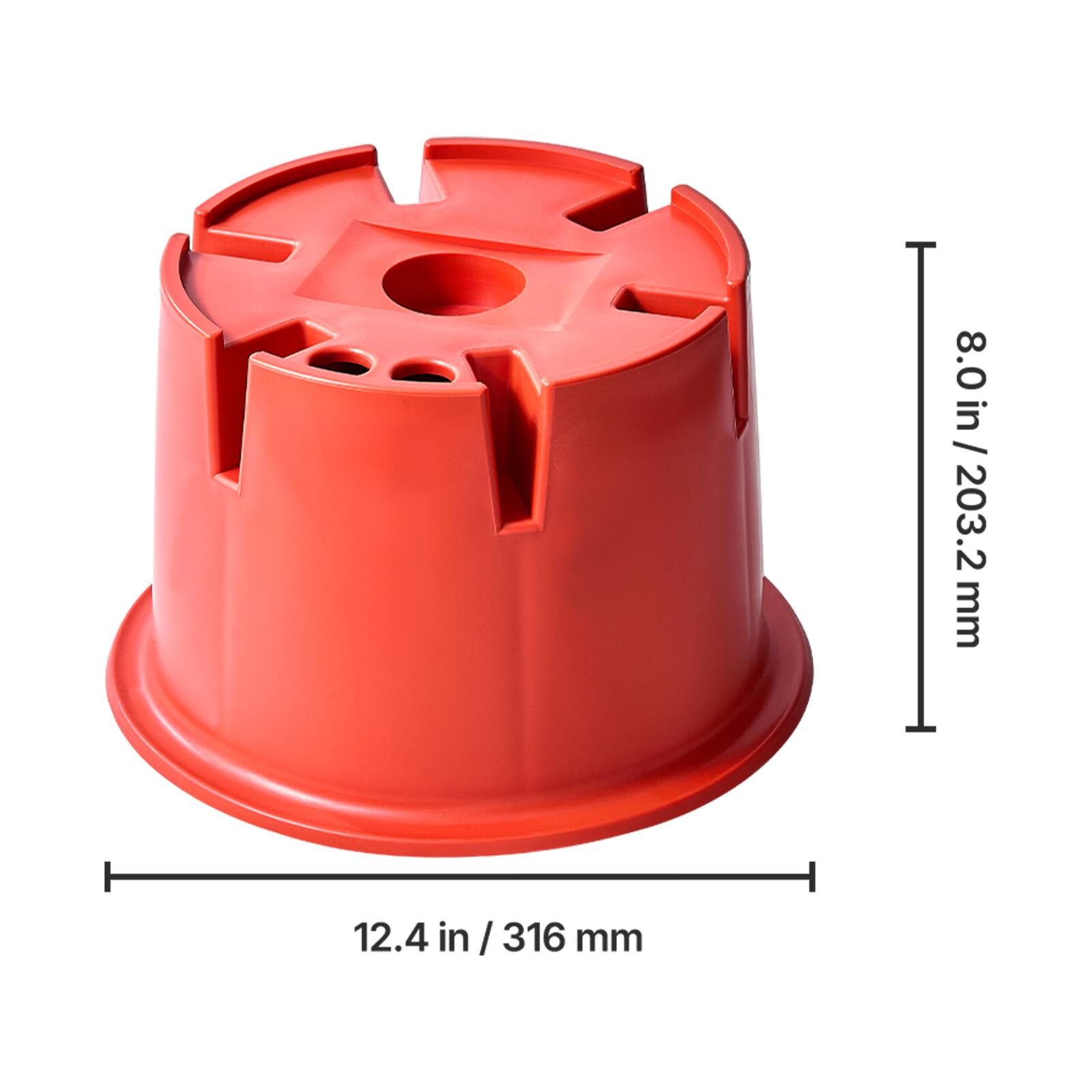 8.0 in / 203.2 mm  
12.4 in / 316 mm