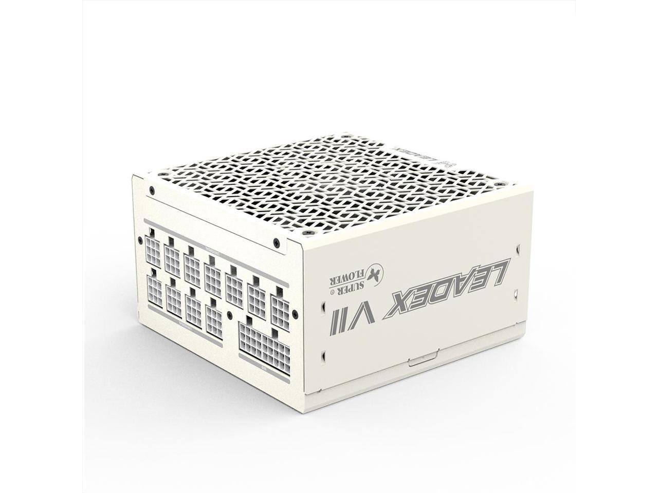 Super Flower - Leadex VII XP 1000W 80+ Platinum, Full Modular, ATX 3.1, W/12V-2*6, FDB Fan - White