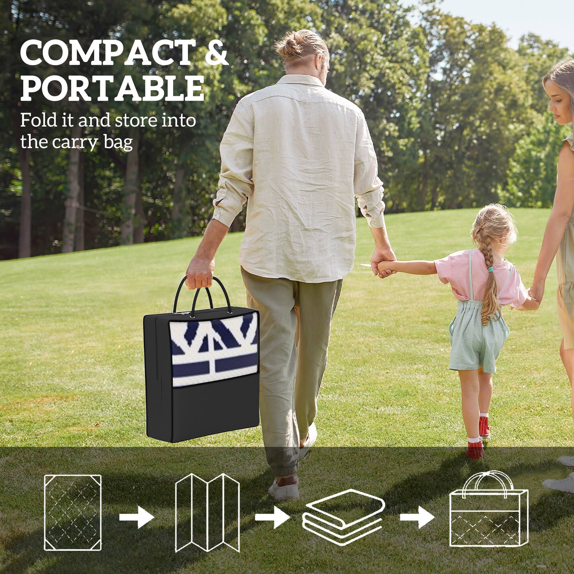 COMPACT & PORTABLE
Fold it and store into the carry bag