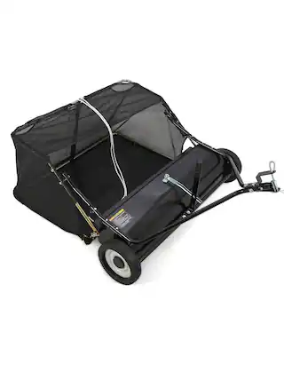 Front. GARVEE - Tow Behind Lawn Sweeper 44 Inch Large Capacity Heavy Duty Leaf and Grass Collector With Adjustable Sweeping - 44 Inch.