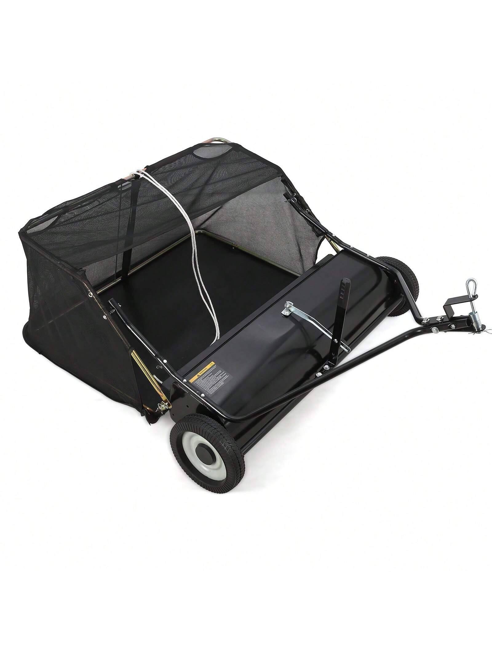 Front. GARVEE - Tow Behind Lawn Sweeper 44 Inch Large Capacity Heavy Duty Leaf and Grass Collector With Adjustable Sweeping - 44 Inch.