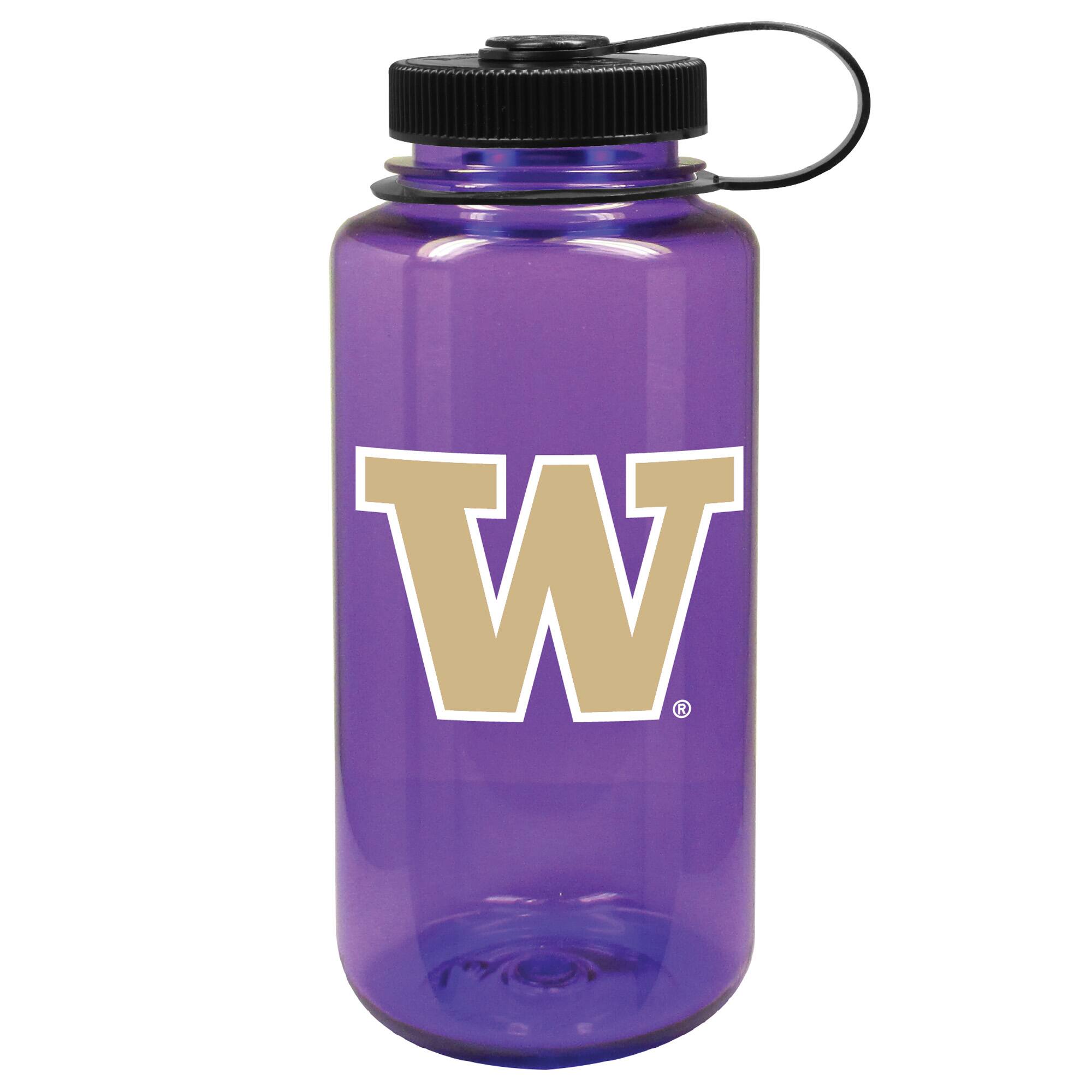 Front. Nordic Company - Purple Washington Huskies 32oz. Nalgene Sustainable Wide Mouth Water Bottle - Purple.