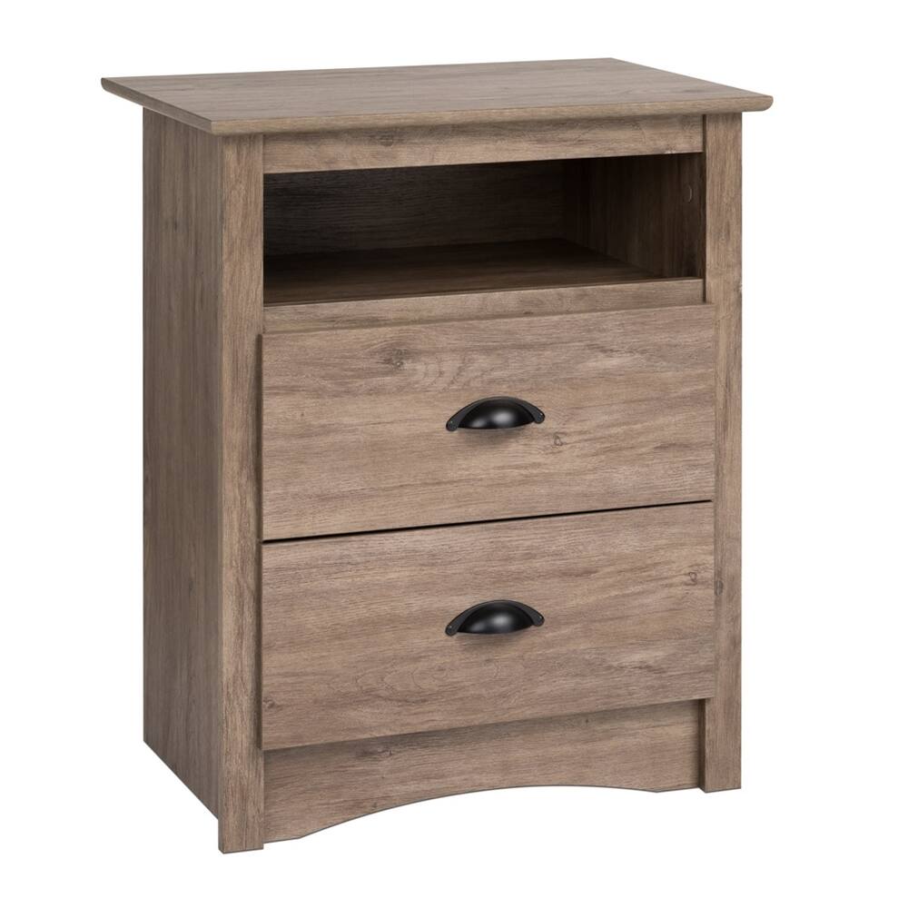 Prepac - Salt Spring Tall Night Stand in Drifted - Gray