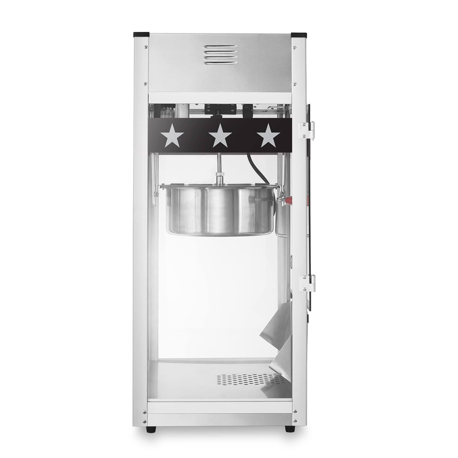 Alt View 3. Olde Midway - Commercial Popcorn Machine Maker Popper with Large 16-oz Kettle - Black.