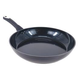 Oster - Hawke 12 Inch Ceramic Nonstick Aluminum Frying Pan - Dark Blue