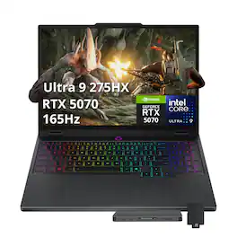 Lenovo - Legion 5 15.1" WQXGA Gaming Laptop,Core Ultra 9 275HX,GeForce RTX 5070,32GB RAM,2TB SSD+1TB Dock Set,Win 11 - Black
