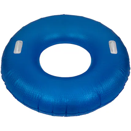 Front. Northlight - 42" Blue Sparkle Inflatable Swimming Pool Tube Ring Float - Blue.