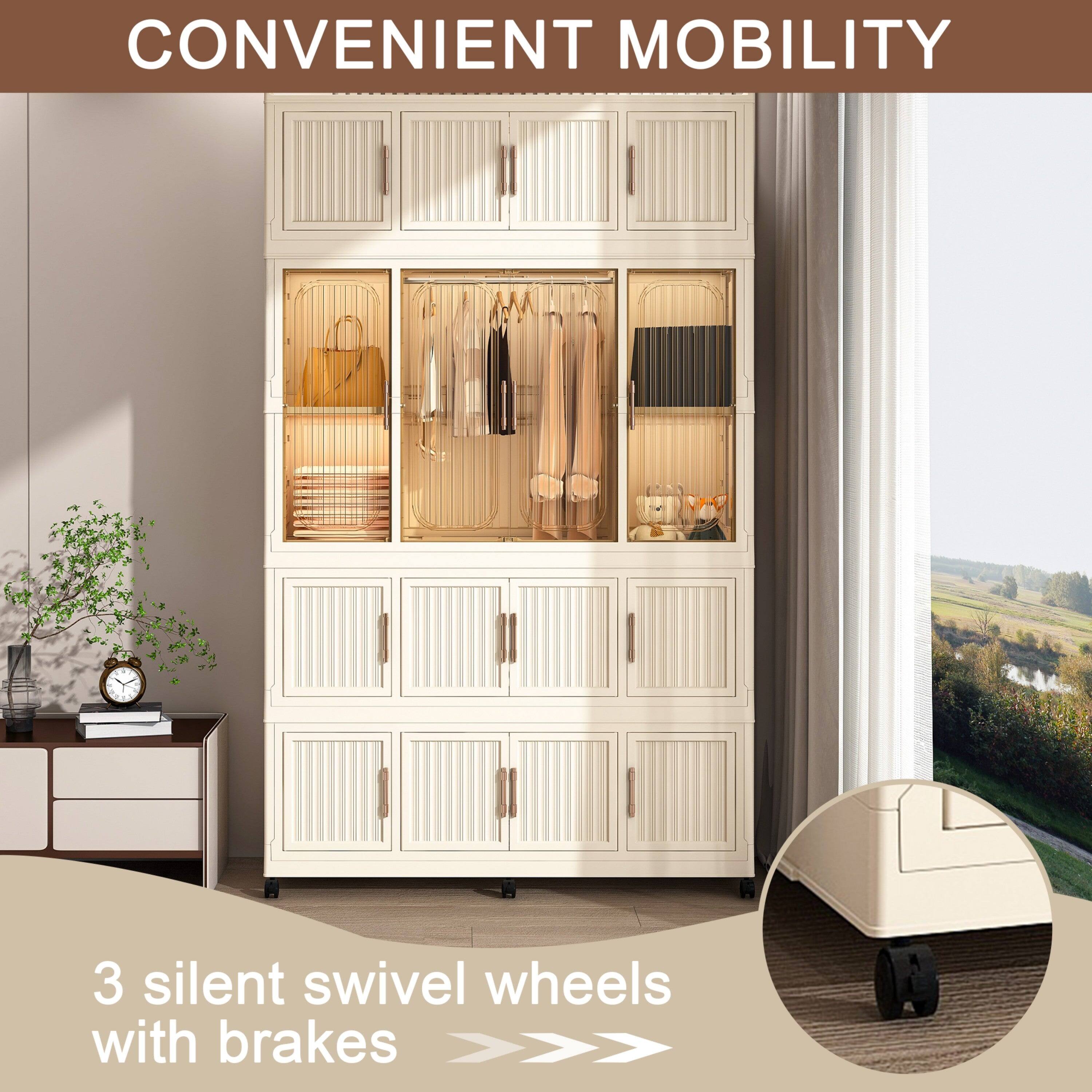 CONVENIENT MOBILITY

3 silent swivel wheels with brakes