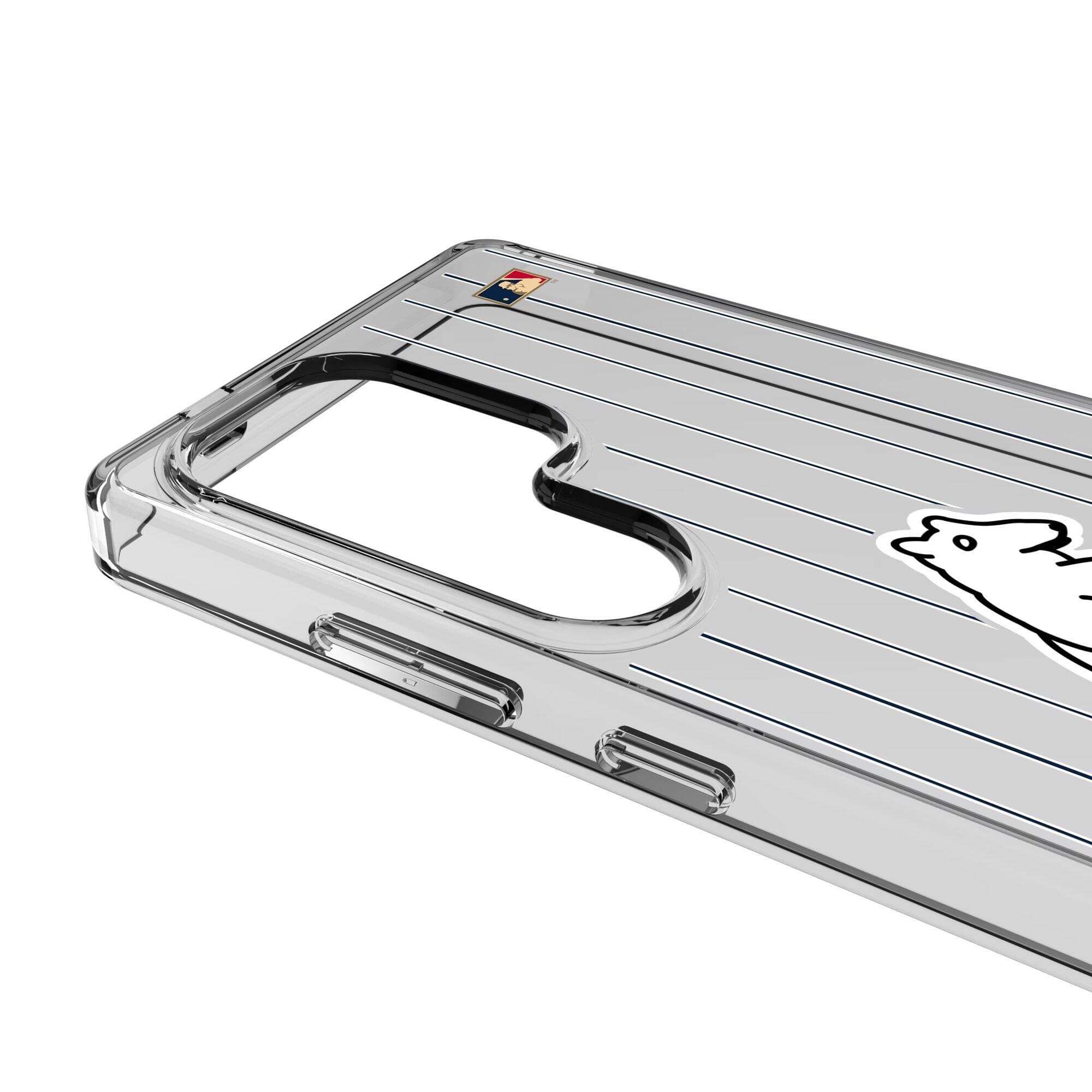 Alt View 2. Keyscaper - Chicago Cubs Cooperstown Galaxy Clear Case - S23 Ultra - Multicolor.