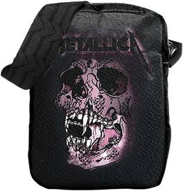 PopMarket - Metallica - Rocksax - Metallica - Pushhead Logo - Crossbody Bag with Stash Pockets (Black) - Multicolor