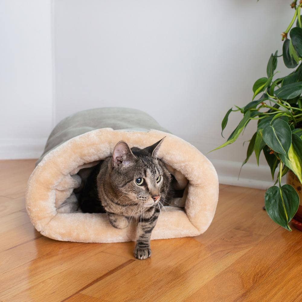 Alt View 4. Armarkat - Cat Bed Sage Green and Beige - Beige.