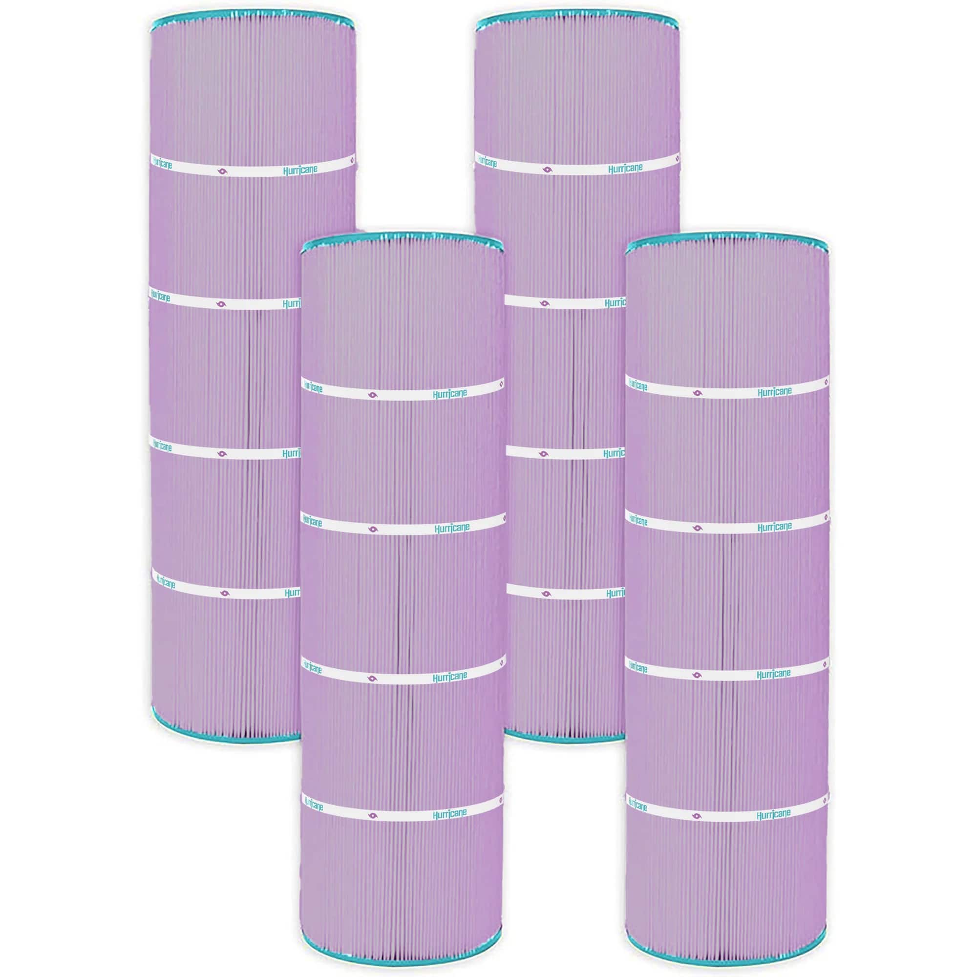 Hurricane - 4 Pack HF7468-04P Platinum Pool Filter Cartridge Replacement - Purple
