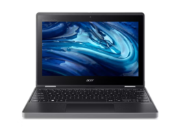 Acer - Refurbished Excellent - TravelMate B3 Spin 11 Intel N100 4GB RAM 128GB SSD 11.6″ HD Touch 2-in-1 Windows 11 Pro - Shale Black