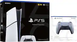 PlayStation 5 Slim Digital PS5 Video Game Console with Extra Controller - PlayStation 5