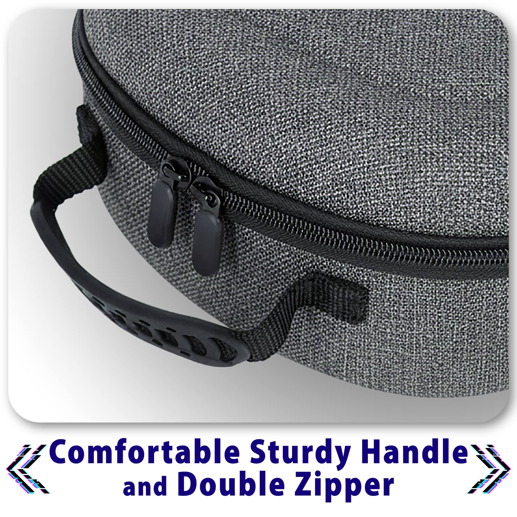 Comfortable Sturdy Handle and Double Zipper