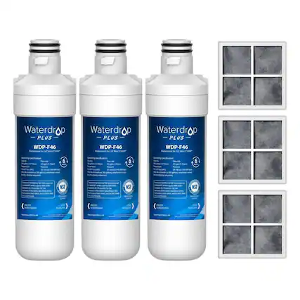 Waterdrop PLUS
WDP-F46
Replacement LGP Filter 10000
Operating specification
Capacity: 127 fl oz (3.75 L)
Flow rate: 6
NSF International
Certified to NSF/ANSI 42 for chlorine, taste and odor reduction, and NSF/ANSI 401 for emerging contaminants.
UNLOCK
Waterdrop
PLUS
WDP-F46
Replacement LGP Filter 10000
Operating specification
Capacity: 127 fl oz (3.75 L)
Flow rate: 6
NSF International
Certified to NSF/ANSI 42 for chlorine, taste and odor reduction, and NSF/ANSI 401 for emerging contaminants.
UNLOCK
Waterdrop
PLUS
WDP-F46
Replacement LGP Filter 10000
Operating specification
Capacity: 127 fl oz (3.75 L)
Flow rate: 6
NSF International
Certified to NSF/ANSI 42 for chlorine, taste and odor reduction, and NSF/ANSI 401 for emerging contaminants.
UNLOCK