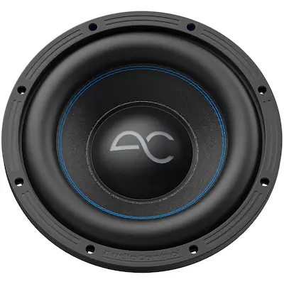 Front. AudioControl - Spike Series 10” Single-Voice-Coil 2-Ohm High-Performance Subwoofer - Black/Blue.