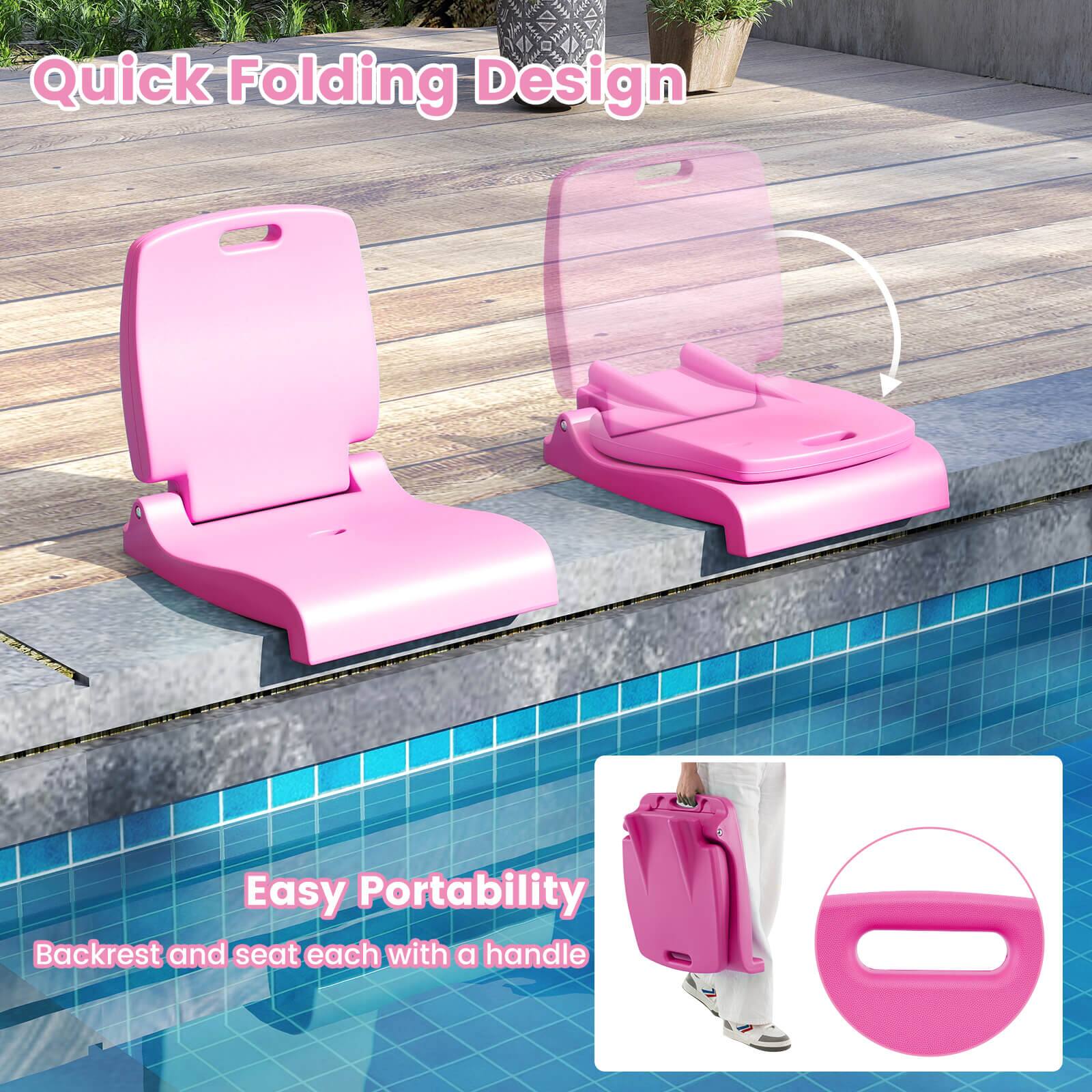 Quick Folding Design  
Easy Portability  
Backrest and seat each with a handle