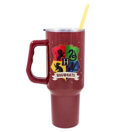 Silver Buffalo - Harry Potter Hogwarts 40-Ounce Stainless Steel Tumbler With Handle - Multi-Colored