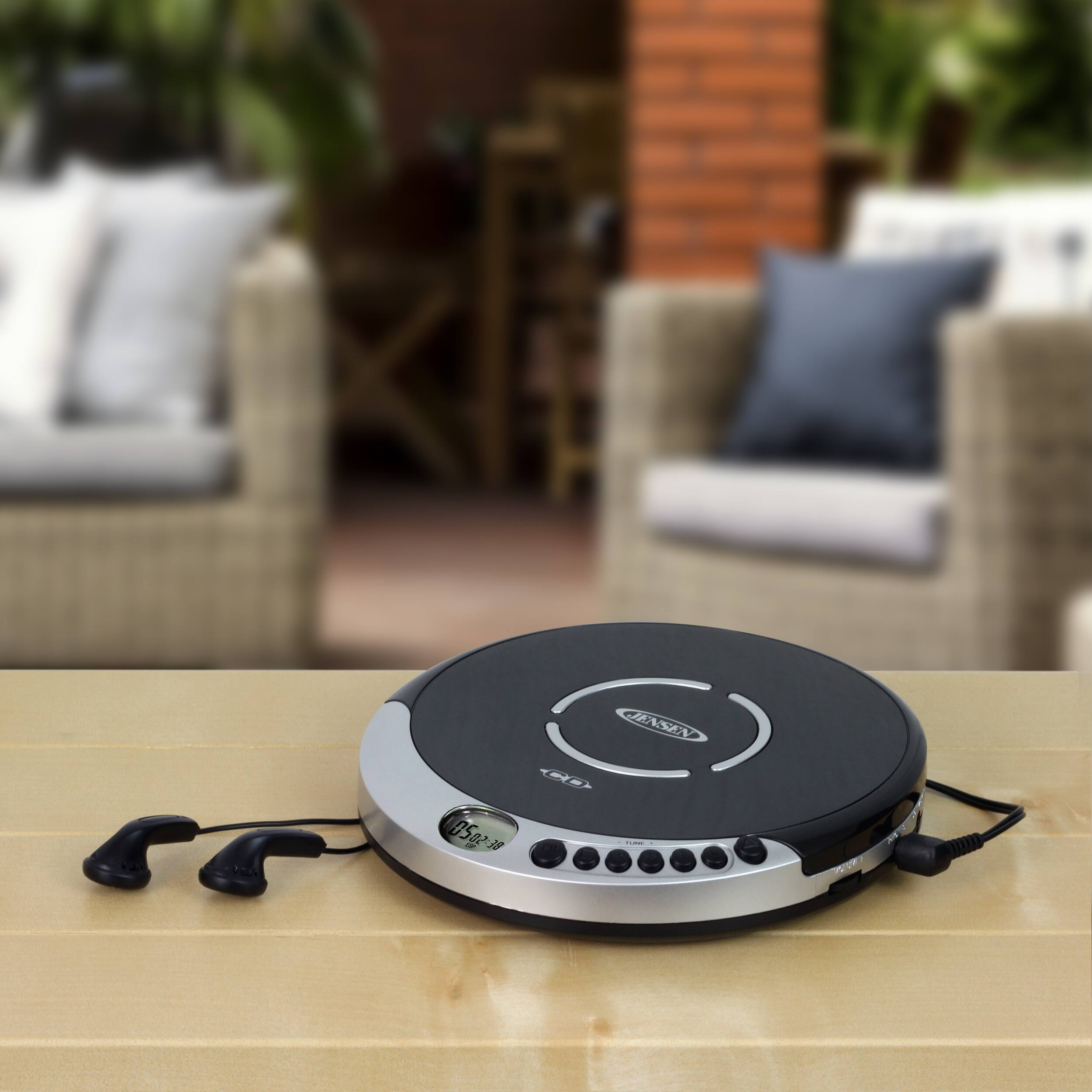 Alt View 11. Jensen - Portable FM Radio CD Player with Bass Boost - Black.