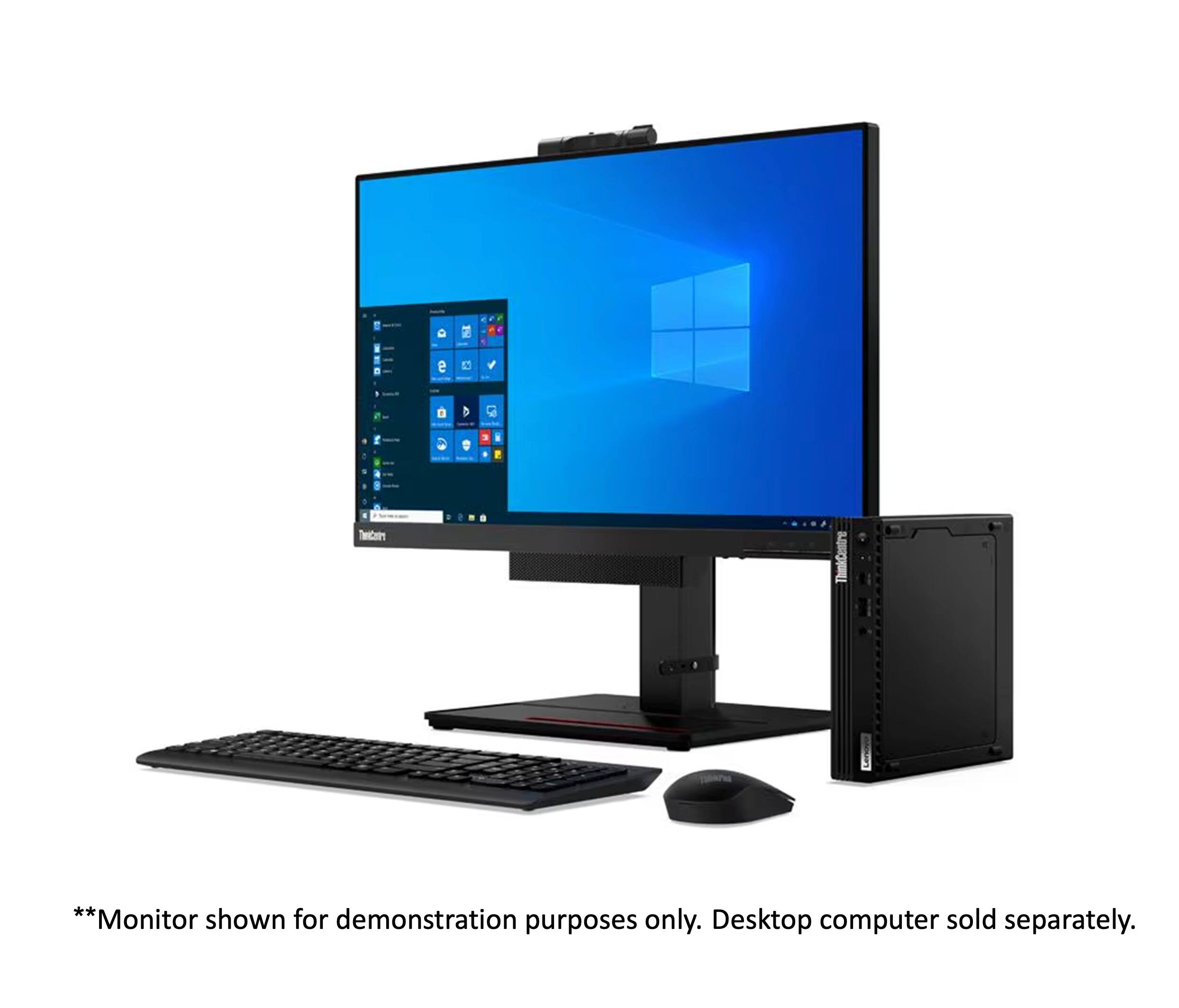 **Monitor shown for demonstration purposes only. Desktop computer sold separately.