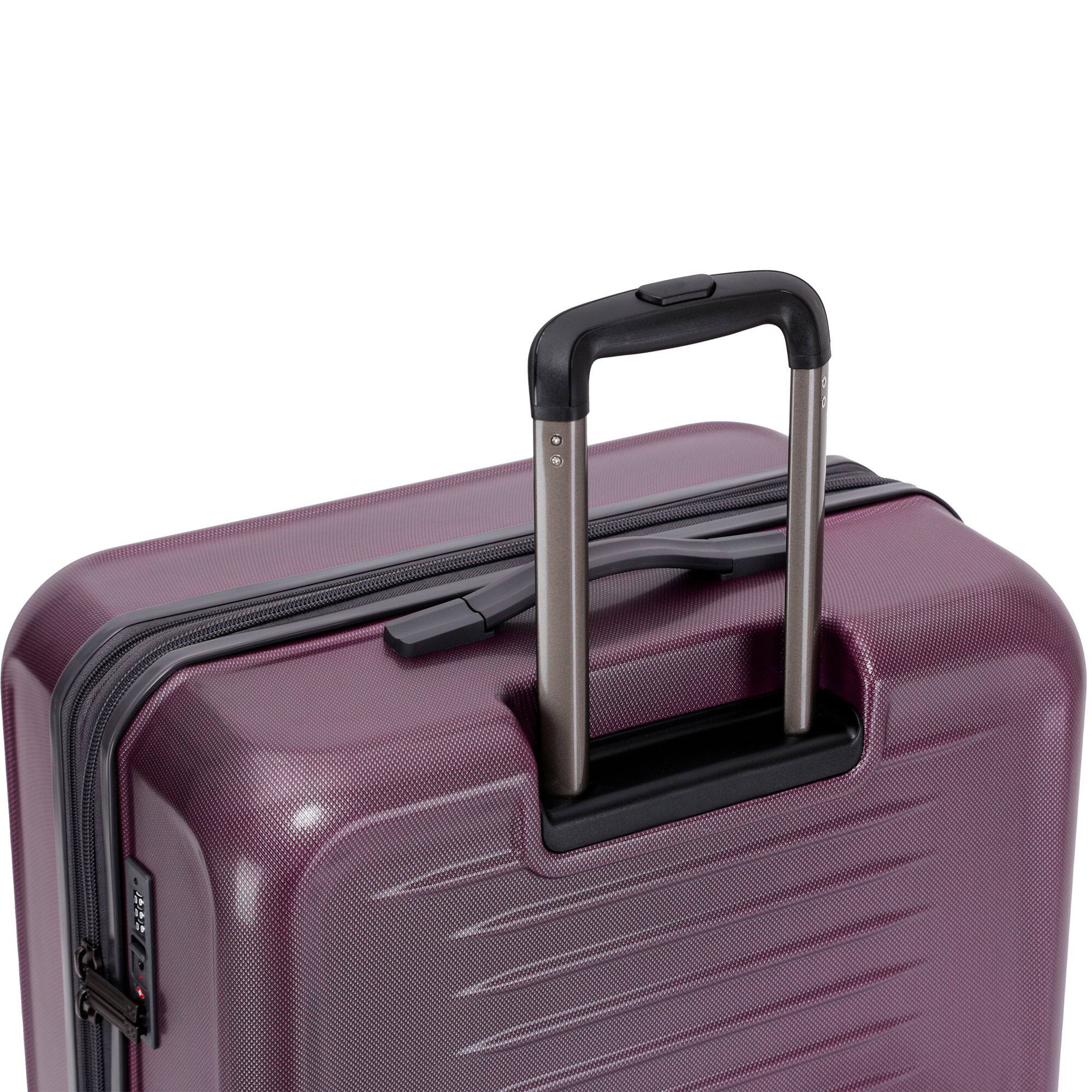 Alt View 1. Spyder - Spyder Rails 25 Inch Expandable Hardside Upright Suitcase with 360 Spinner Wheels, TSA Approved Lock - Burgundy.