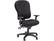 Front. Tempur-Pedic - Tempur-Pedic TP4000 Ergonomic Fabric Swivel Task Chair, Black (TP4000) - Black.