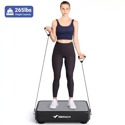 MERACH - Vibration Plate Exercise Machine Weight Loss Fitness Platform For Home - Black MERACH - Vibration Plate Exercise Machine Weight Loss Fitness Platform For Home - Black
