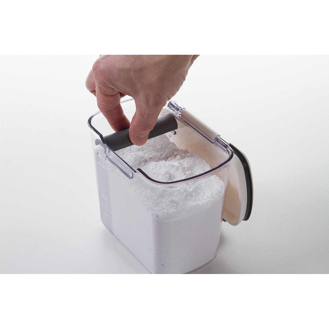 Alt View 3. Progressive International - Progressive Prepworks BPA-Free Plastic Powdered Sugar ProKeeper, 1.4-Quart - Clear.