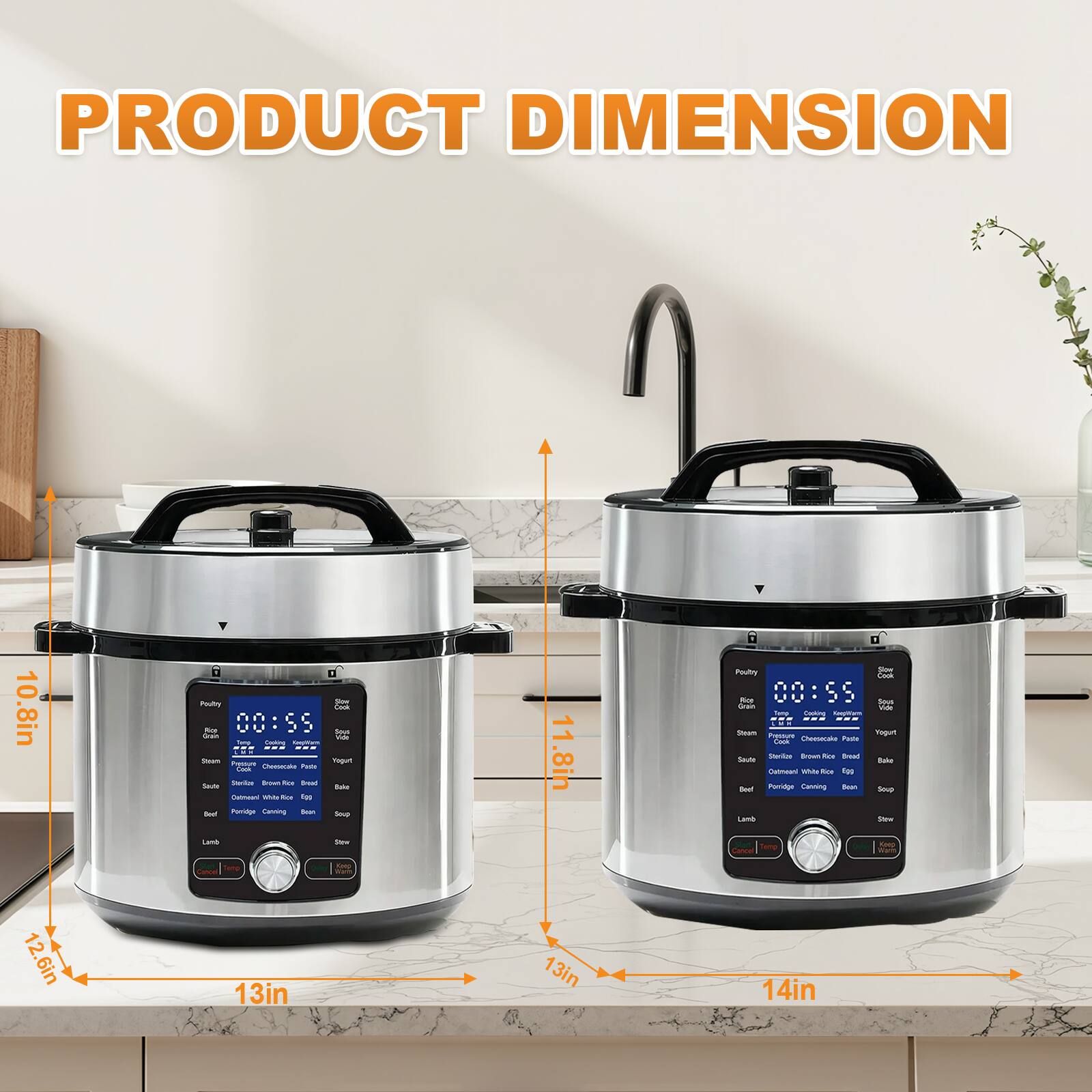 PRODUCT DIMENSION

10.8in  
11.8in  
12.6in  
13in  
14in