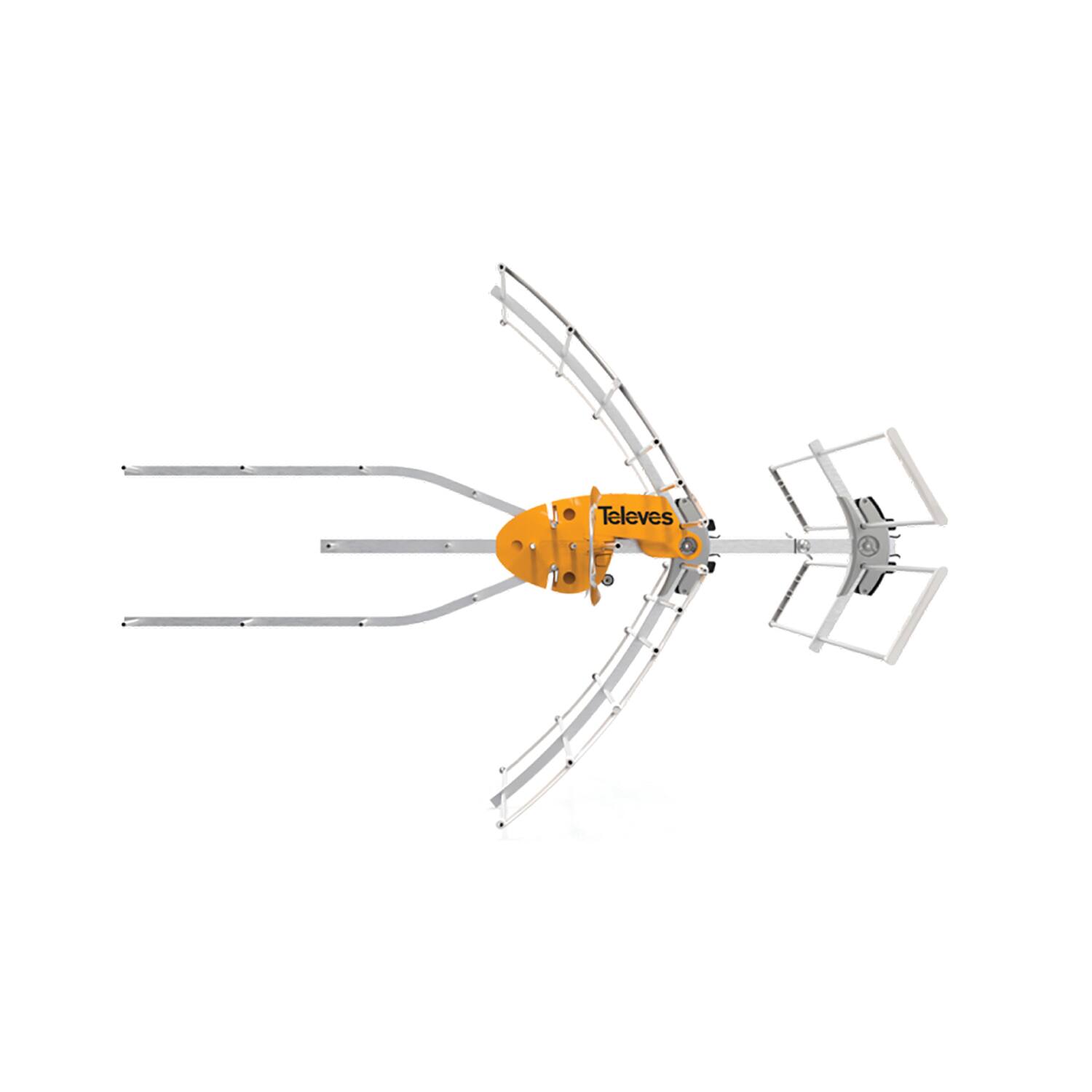 Alt View 2. Televes - Televes 148883 Ellipse Mix Outdoor High-vhf/uhf Hdtv Antenna - Orange.