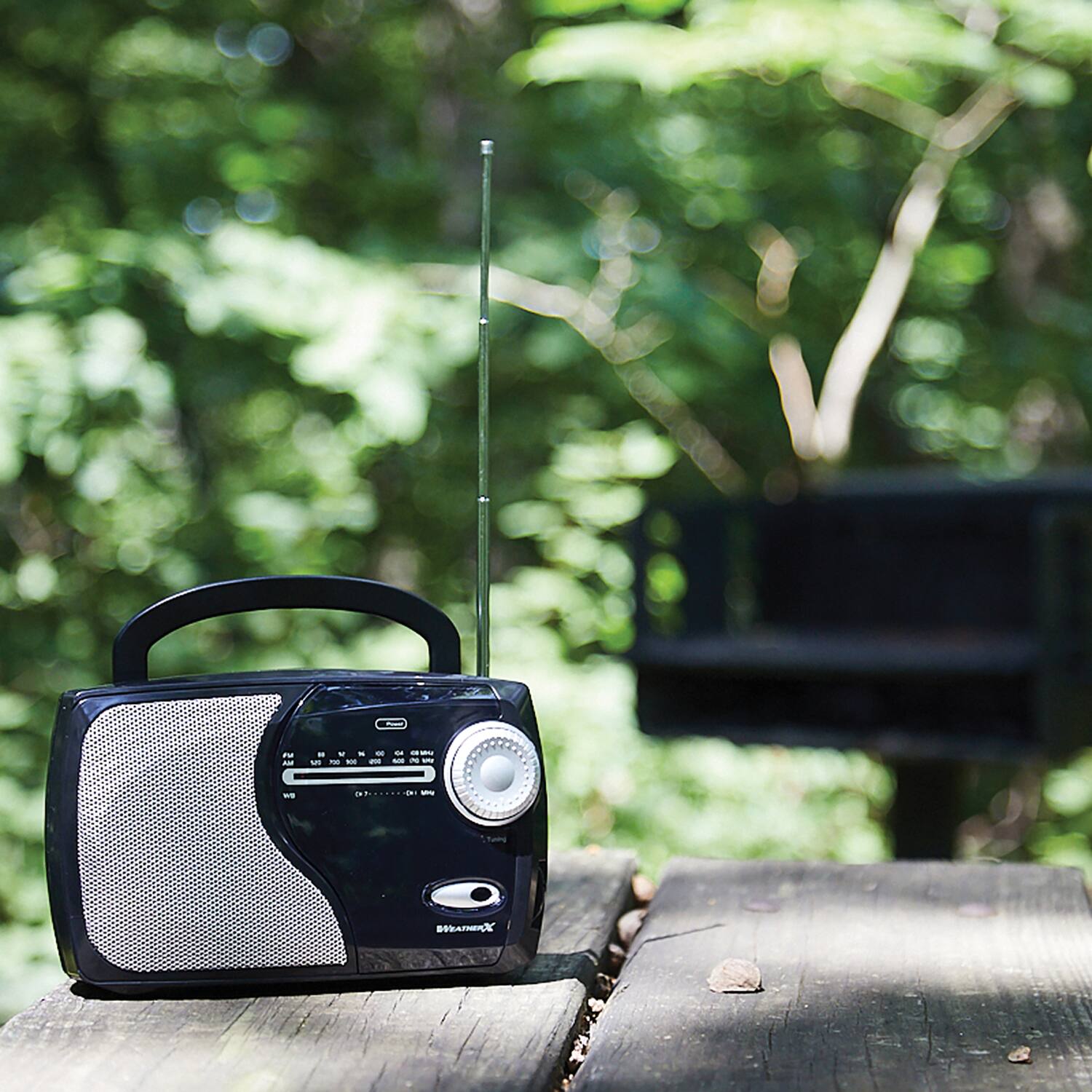 Alt View 2. WeatherX - AM/FM/NOAA Weather Radio WR282B - Black.