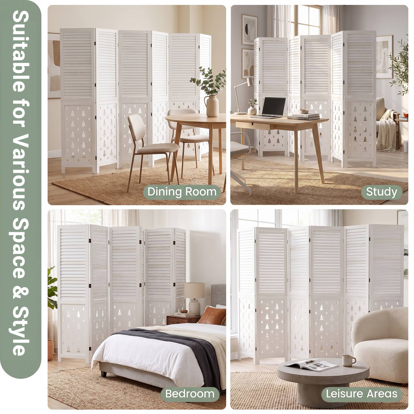 Suitable for Various Space & Style

- Dining Room
- Bedroom
- Study
- Leisure Areas