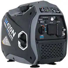 4200W GX4 GX420N GASOLINE INVERTER GENERATOR
- STARTER: LEL ALA OUTRUT CAGUNING LONS ECD
- SWITCH: ON/OFF RESET OFF RUN HOKE
- OUTPUT: 2 420 N INVERTER
- QUICK START CARDE IAALR aan KC
- 20A AC 120V
- ON/OFF GROUND
GX420N
4200W GASOLINE INVERTER GENERATOR
- OUTPUT OVERLOAD LAMP
- ECO SWITCH: ON/OFF
- RESET
- RUN
- HOKE
- AC 120V 20A
- 20A
- 420 INVERTER GENERATOR
- PARALLEL
- QUICK START GUIDE