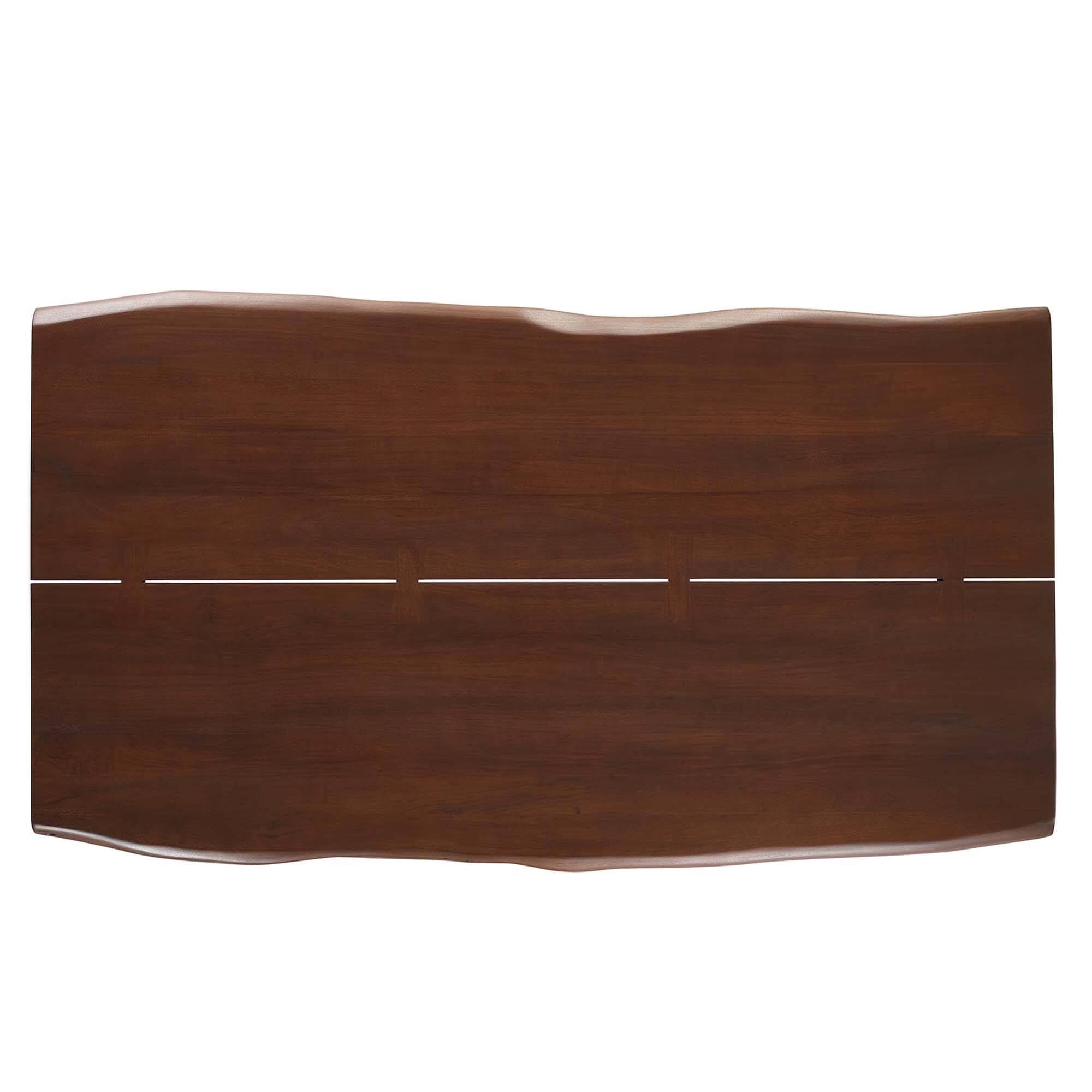 Alt View 5. Modway - Viggo 74" Live Edge Acacia Wood Dining Table by Modway - Black Walnut.