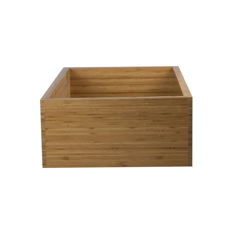 Alt View 3. Alfi - ALFI brand 33 Double Bowl Bamboo Kitchen Farm Sink - Brown.
