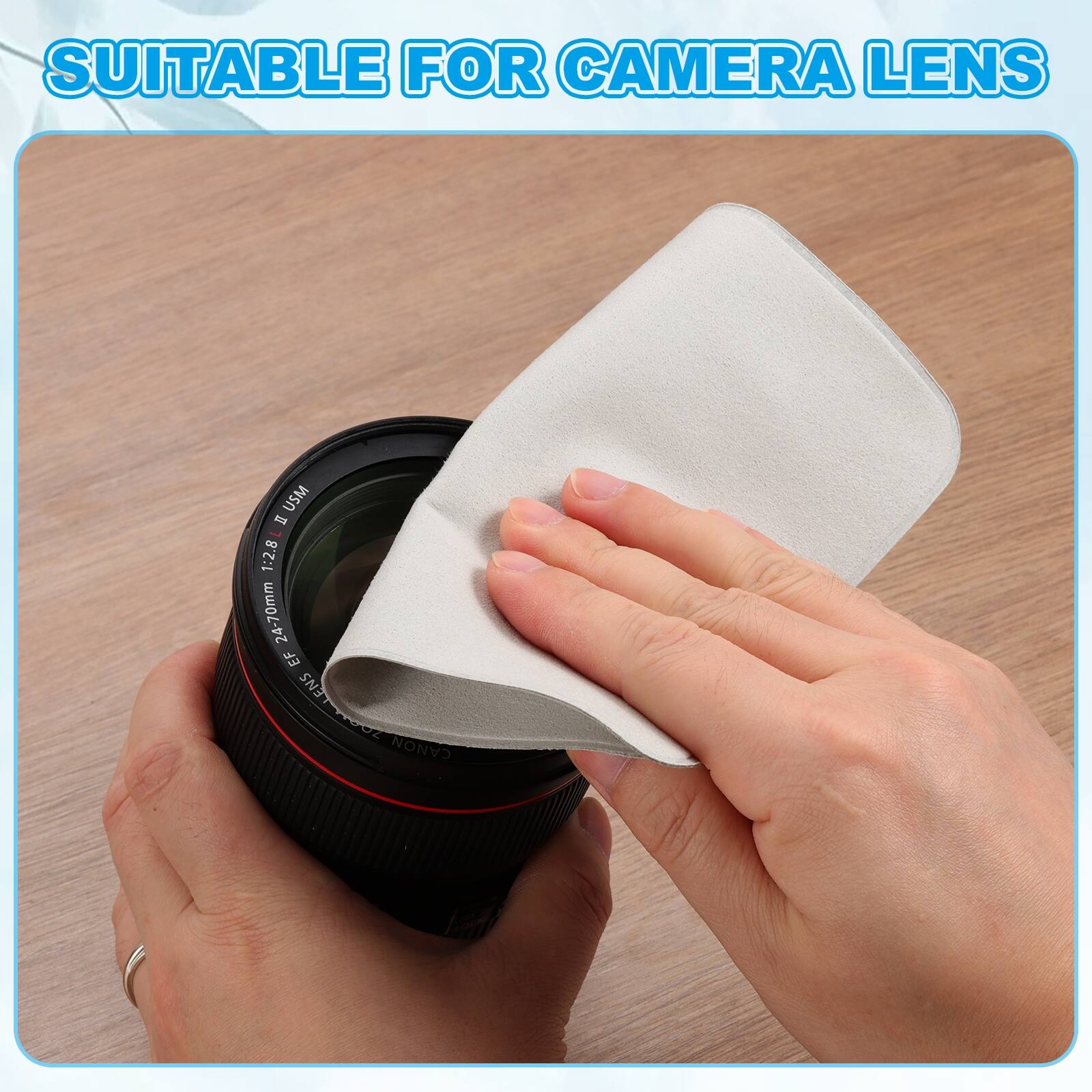 SUITABLE FOR CAMERA LENS  
USM - L 1:2.8 24-70mm EF LENS  
CANON