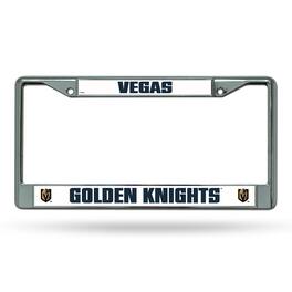 Rico Industries - Las Vegas Golden Knights NHL Chrome Metal License Plate Frame - Multi