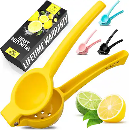 ZULAY - Heavy Duty Metal Lemon Squeezer - Lifetime Warranty