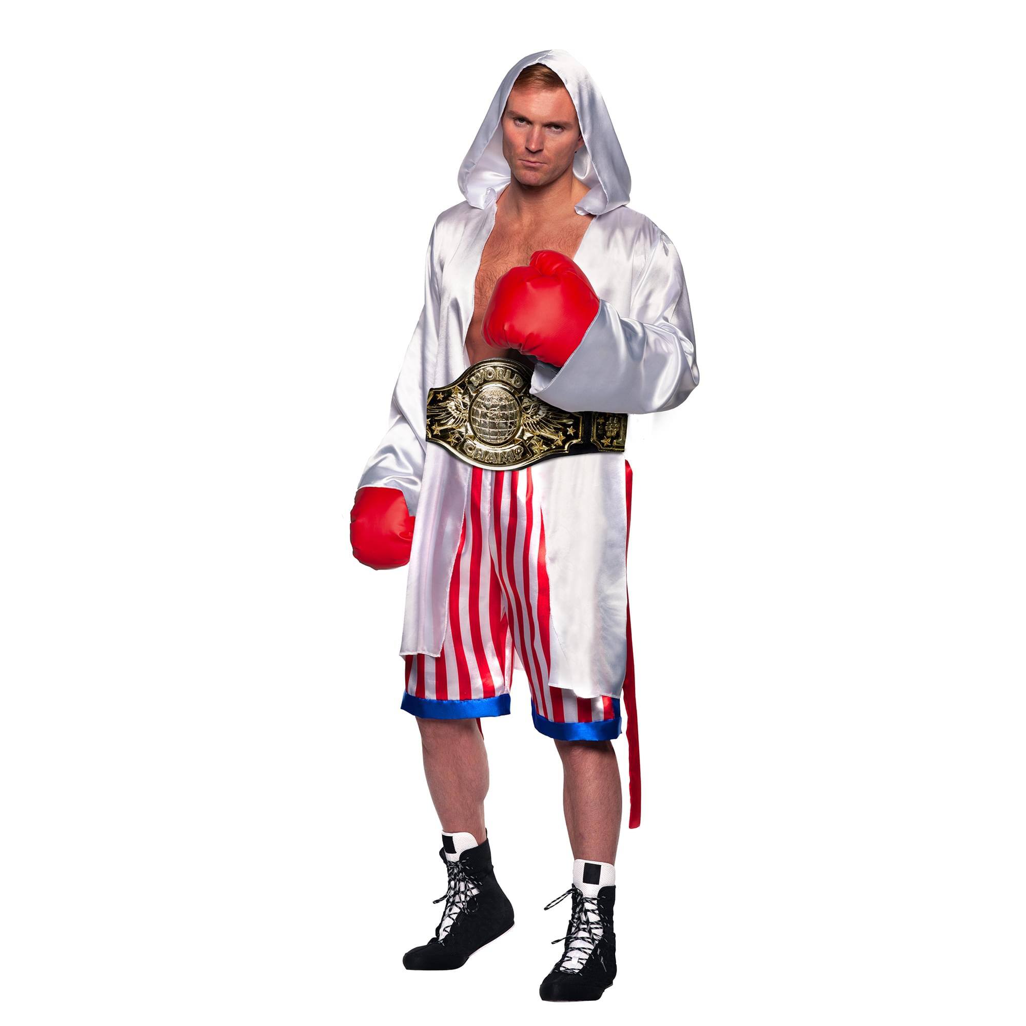 Alt View 1. Underwraps - Championship Boxing Belt Adult Costume Accessory - Black.