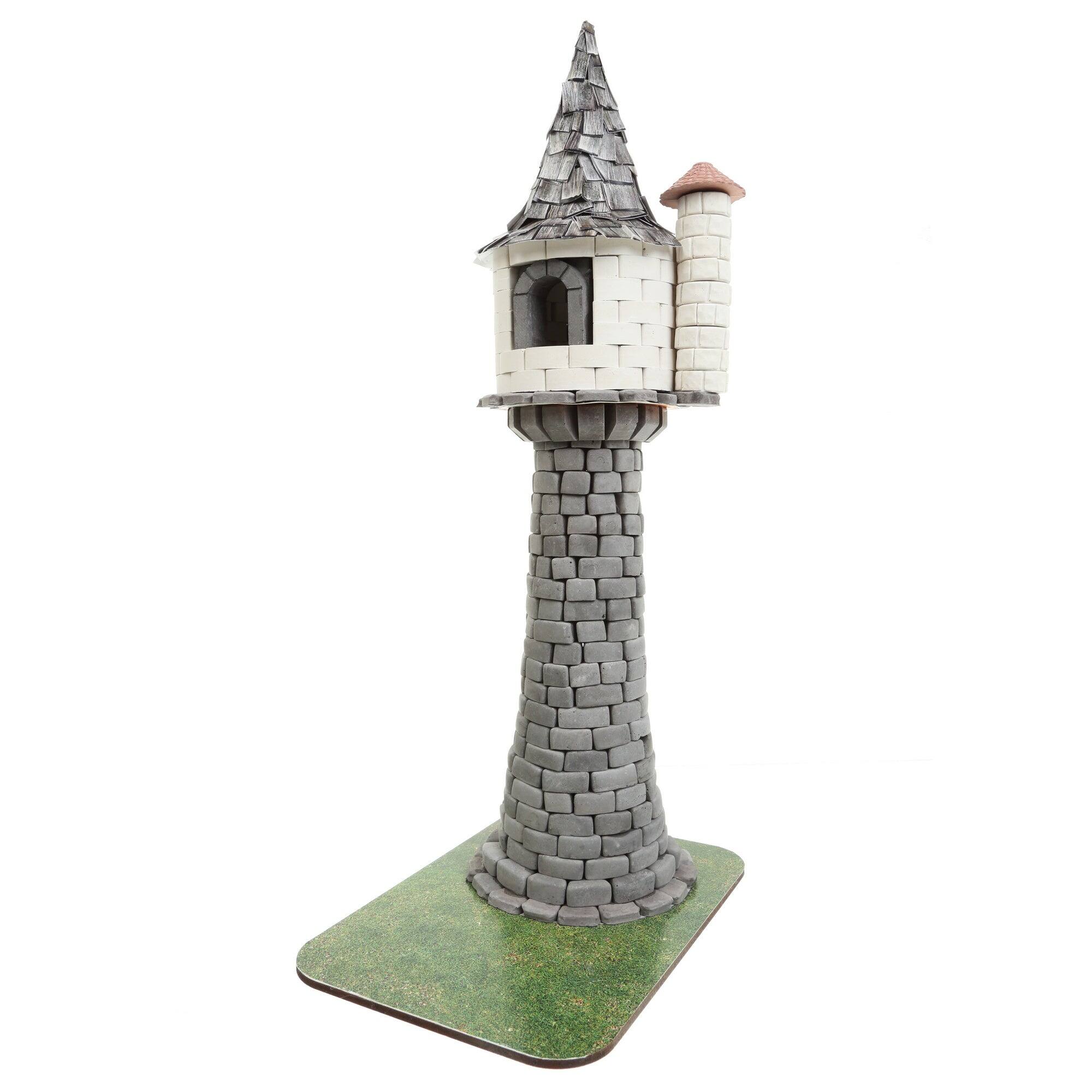 Angle. Wise Elk - Princess in Tower Mini Brick Building Kit, 470 pcs - Multicolor.