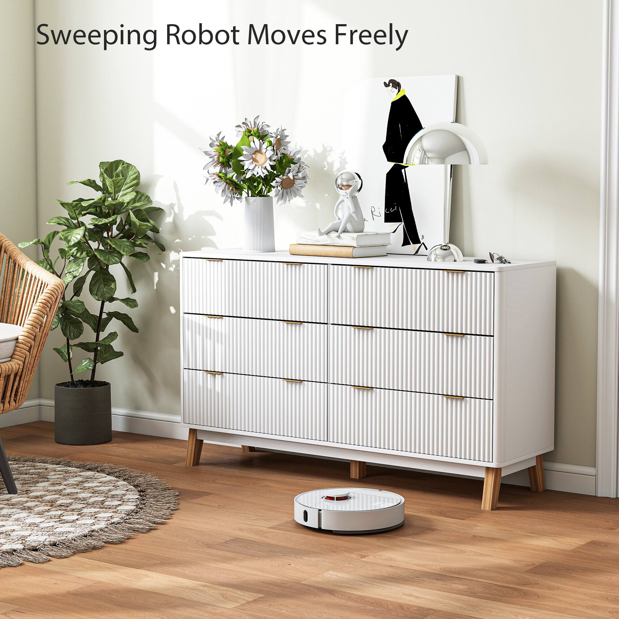 Sweeping Robot Moves Freely, Ri ci