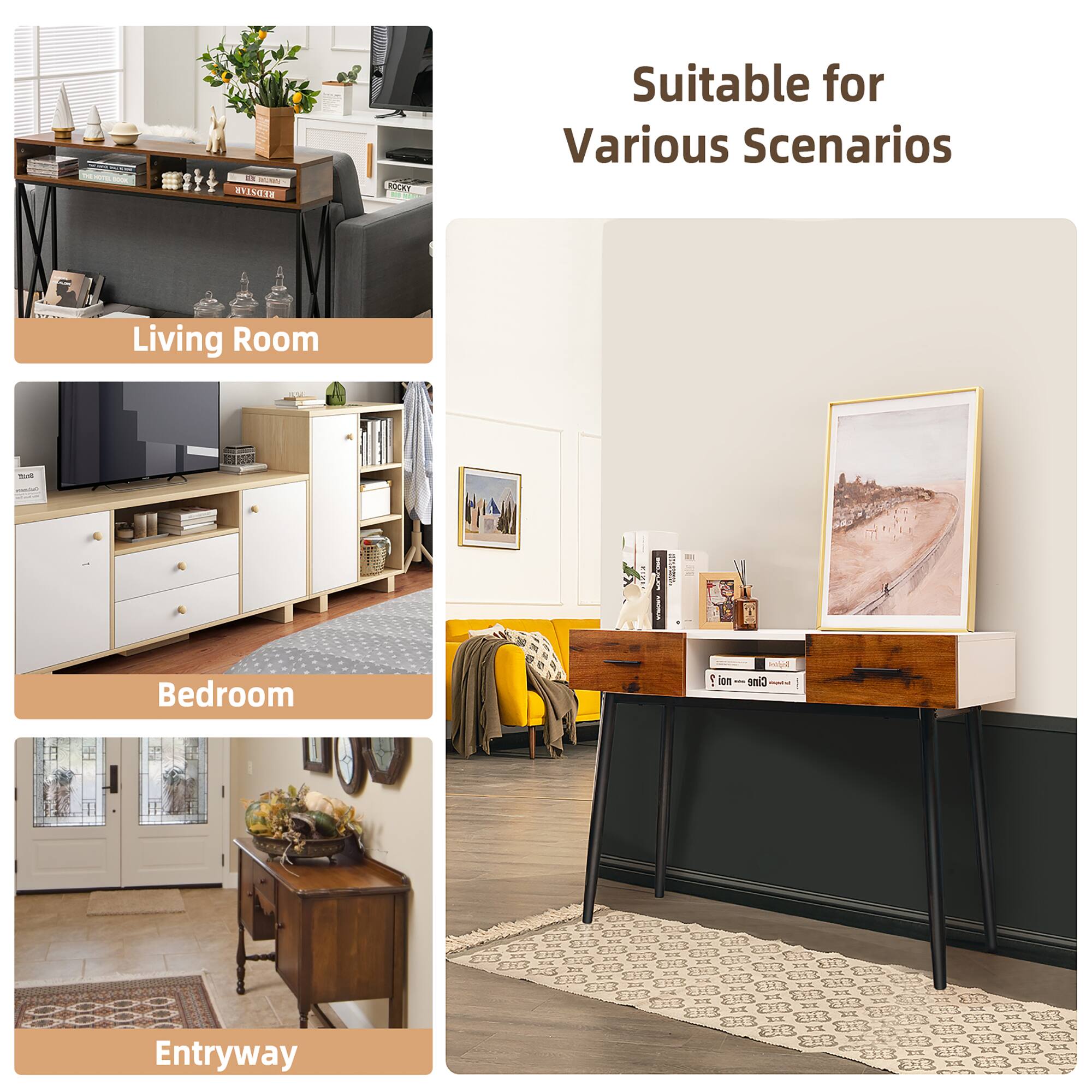 Suitable for Various Scenarios

Living Room

Bedroom

Entryway