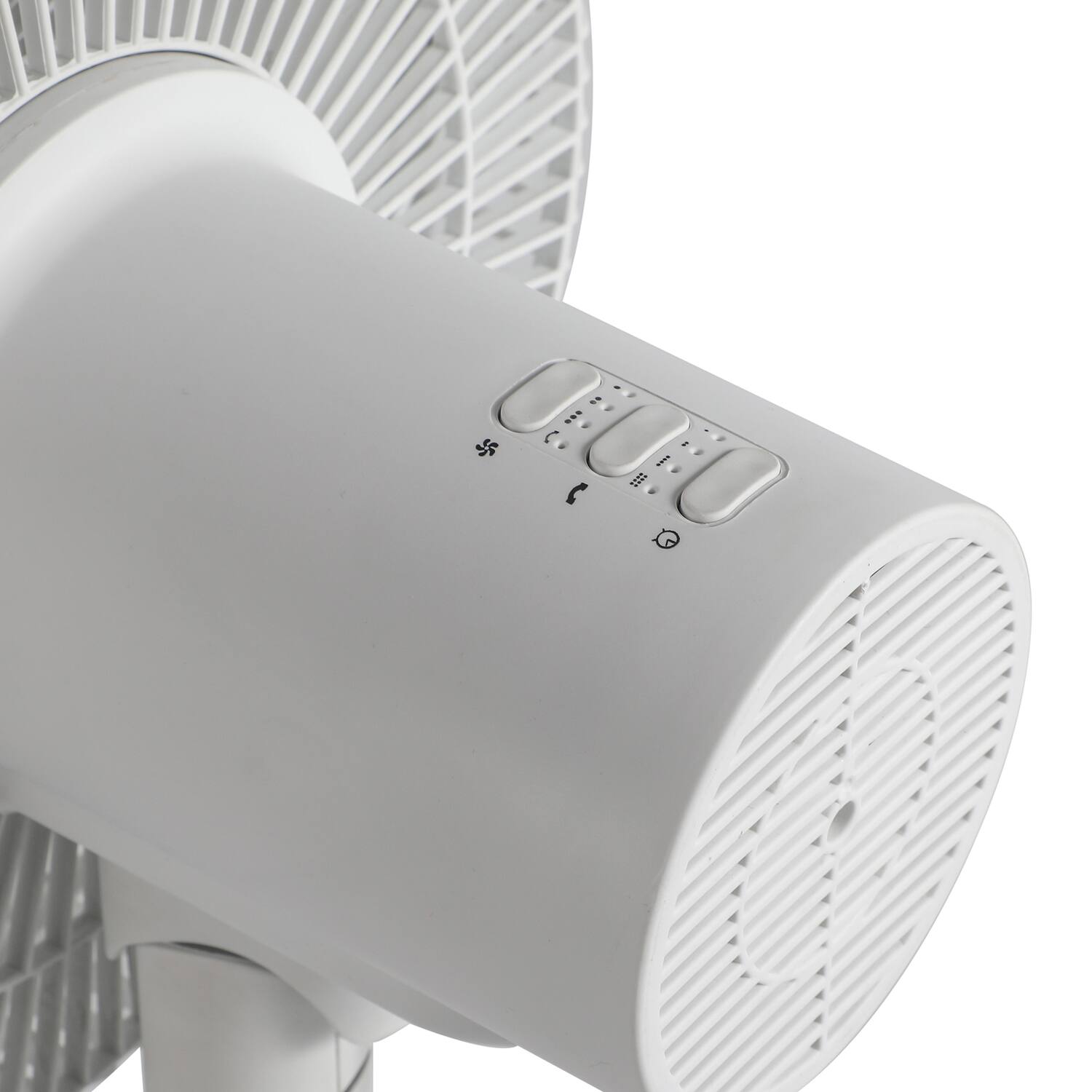 Alt View 7. Black+Decker - BLACK+DECKER 12-Inch Dual Blade Table Fan with Remote, 3 Speed Settings White - White.