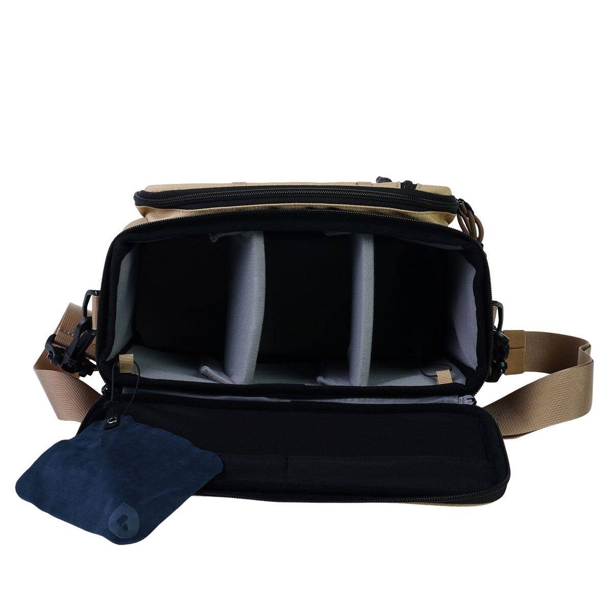 Alt View 3. Polar Pro - Polar Pro RoadRunner Camera Shoulder Bag - 6L, Desert.