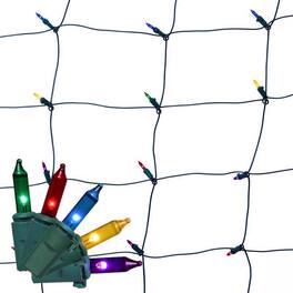 Celebrations - Classic LED T5 Multicolored 100 ct Net Christmas Lights 4 ft.
