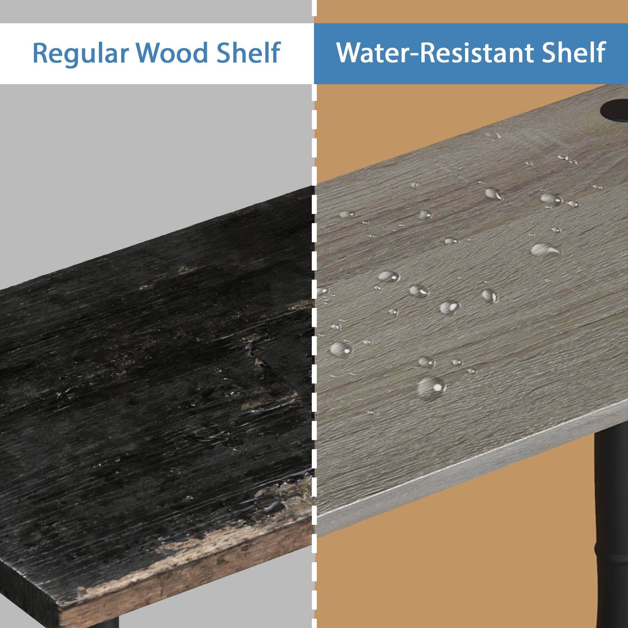 Regular Wood Shelf  
Water-Resistant Shelf