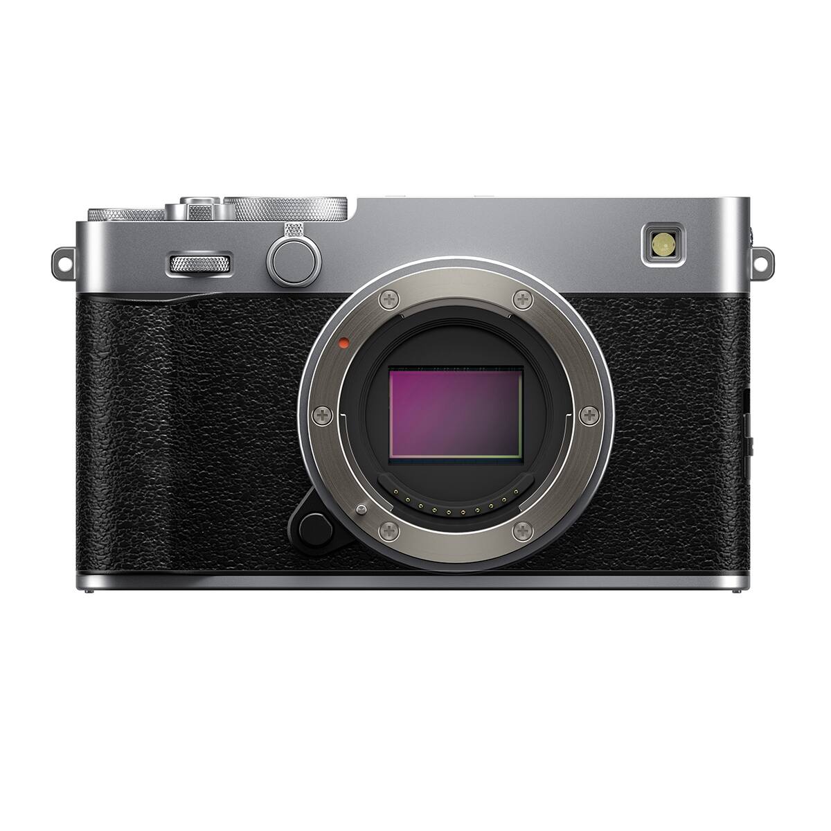 Alt View 8. Fujifilm - Fujifilm X-E5 Mirrorless Camera, Silver Bundle with Memory Card, Shoulder Bag, Cleaning Kit, Battery Pack, Card Reader.